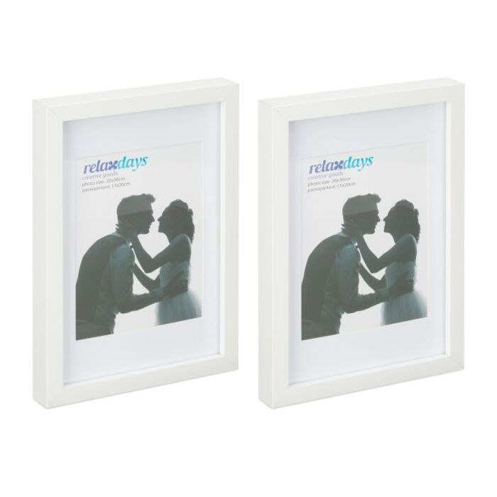 Relaxdays Picture Frames - Set of 2 - 8 x 12 inches