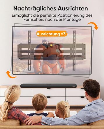 Кронштейн для телевізора FORGING MOUNT HY9458 для XXL TV 60–120 дюймів, до 125 кг, поворотний та нахильний, висувний подвійний важіль 1090 мм, VESA до 900x600мм