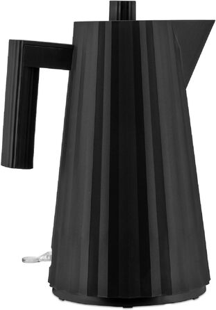 Alessi Plissé MDL06 B Kettle, 1.7l, Thermoplastic Resin, Black, 2400W, European Plug Single