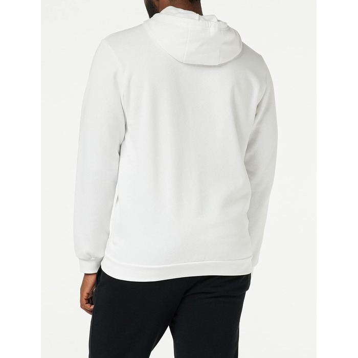 Чоловіча худі adidas Essentials Fleece з капюшоном, біла з чорним