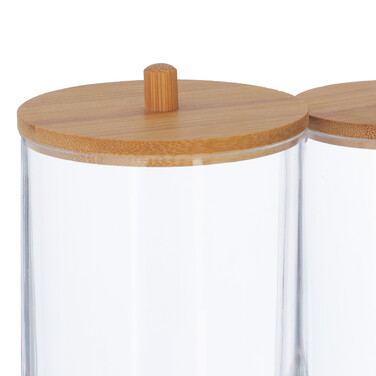 Relaxdays Cotton Pads and Cotton Swabs Container