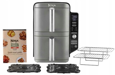 Аерофритюрниця Ninja SL400EU 2470 Вт, 9,5 л, сріблясто-сіра