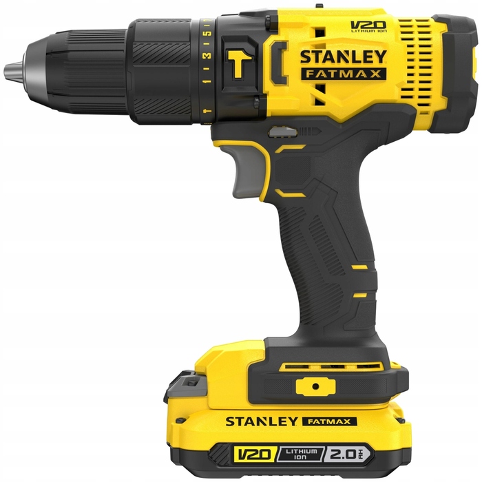 Ударний дриль-шурупокрут Stanley FatMax 18V SFMCD711D2K (2x2,0 Агч) у кейсі