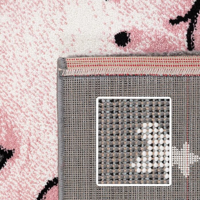 Дитячий килим круглий Elefant, короткий ворс, блакитно-сірий 120 см. Килим для дівчаток та хлопчиків в дитячу кімнату. Гіпоалергенний, м'який килим для ігор.