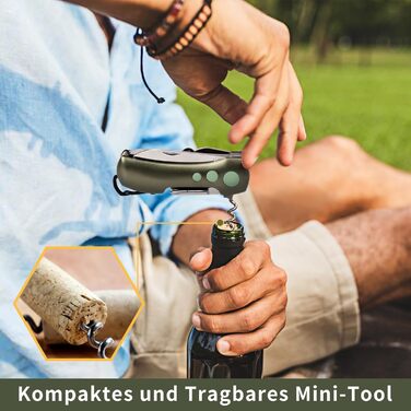 Швейцарський мультитул Victorinox - ніж-мультиінструмент з 15 функціями для кемпінгу та надзвичайних ситуацій (Champagne Green)