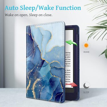 Чохол Fintie для Kindle 11 (2024/2022) з підставкою, петлею та авто-sleep/wake, Ozean Marmor