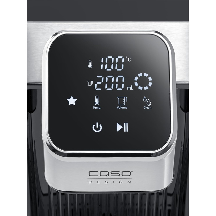 CASO HW 770 Advanced — диспенсер гарячої води, 13 температур (40-100°C), функція пам'яті, економія енергії до 50%, з фільтром для води