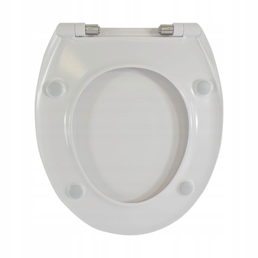 Кришка-сидіння для унітаза Rodeno Model 203, білий/жовтий, дуропласт