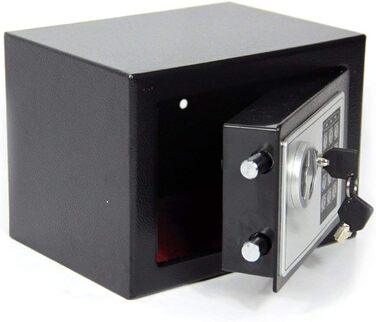 Електронний сейф Tresor Für Zuhause 6.6L: вогнестійкий, водонепроникний, з 2 ключами для цінностей, грошей та зброї