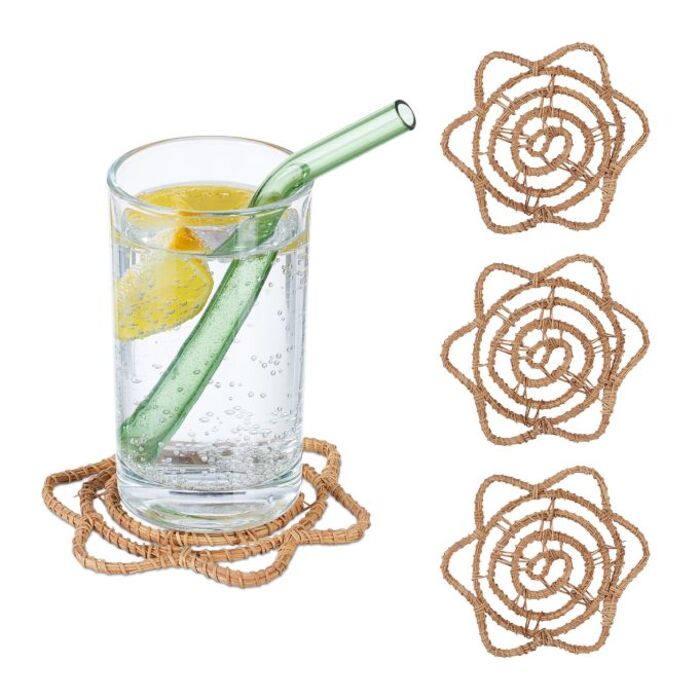 Relaxdays Drink Coasters - Set of 4