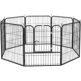 Летворешітка PawHut для цуценят, 8-секційна, 80x80 см, для собак, котів, тварин, внутрішня та зовнішня | PawHut