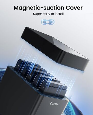 Зовнішній HDD-корпус ORICO DS500U3 на 5 слотів USB 3.0 для SATA HDD 3.5