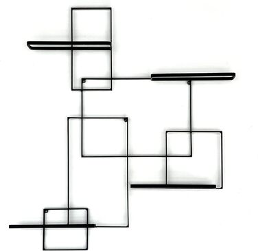 DanDiBo Wine Rack Metal Black Black Line Bottle Stand Bottle Shelf Bottle Holder Wall Shelf