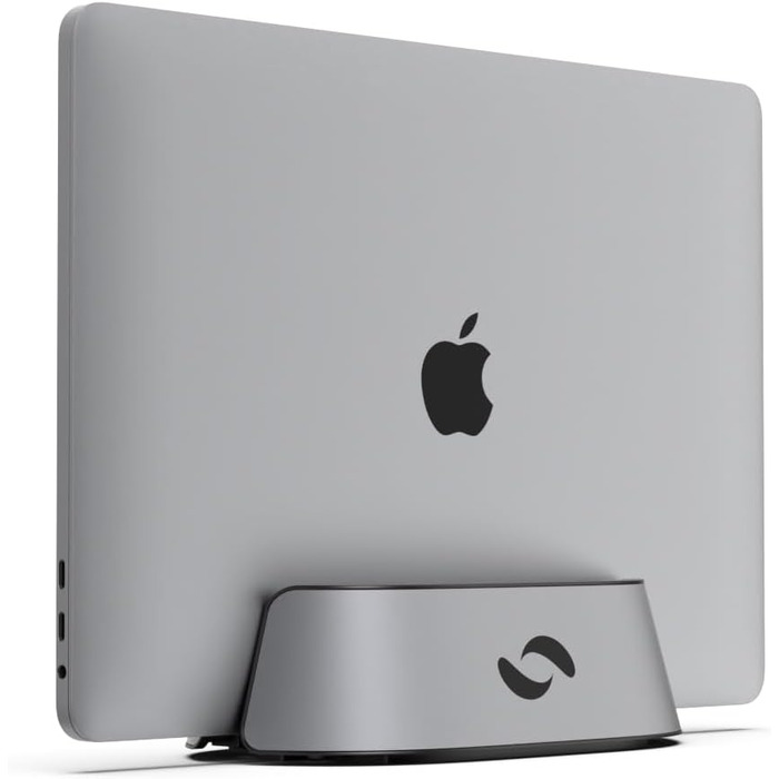 HumanCentric Adjustable Laptop Stand & Dock - Leather & Aluminum - for MacBook Pro & Laptops (0.5-1.5