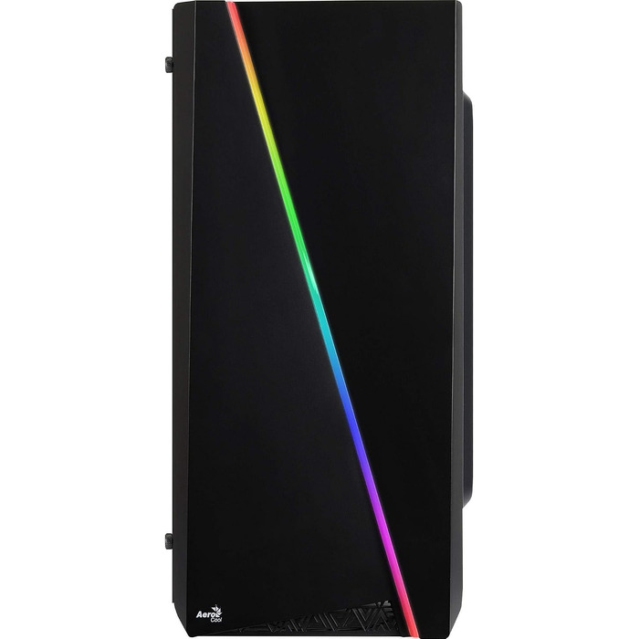 Корпус для ПК AeroCool CYLON MINI MicroATX, RGB підсвітка, бічне вікно, 80мм вентилятор, чорний