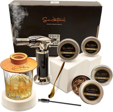Набір для копчення Bourbon Smoker Set – Набір для приготування коктейлів з ароматом бурбону, 1 шт.