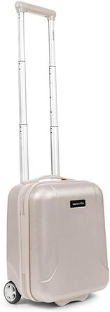 Чемодан ручної об'єм CarryOn Skyhopper з жорстким корпусом, 55x35x20 см - Легкий ручний багаж з TSA, подвійними колесами (Золотий, Mini)