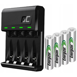Комплект: Зарядний пристрій GC VitalCharger + 4 акумулятори Energizer AA 2000mAh