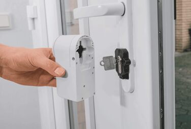 Розумний дверний замок eqiva Bluetooth Smart, білий, 142950A0, 5.6x5.2x11.4 см