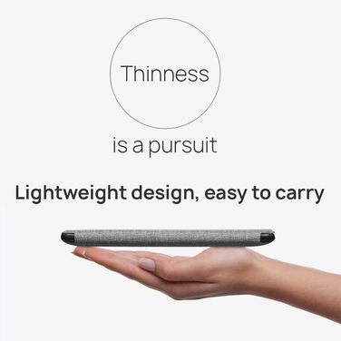 Чохол для Kindle 6 дюймів (2022 та 2024) ERUNTO: TPU з текстурою тканини, ремінь, магнітна кришка, Smart Wake/Sleep, вітрильник