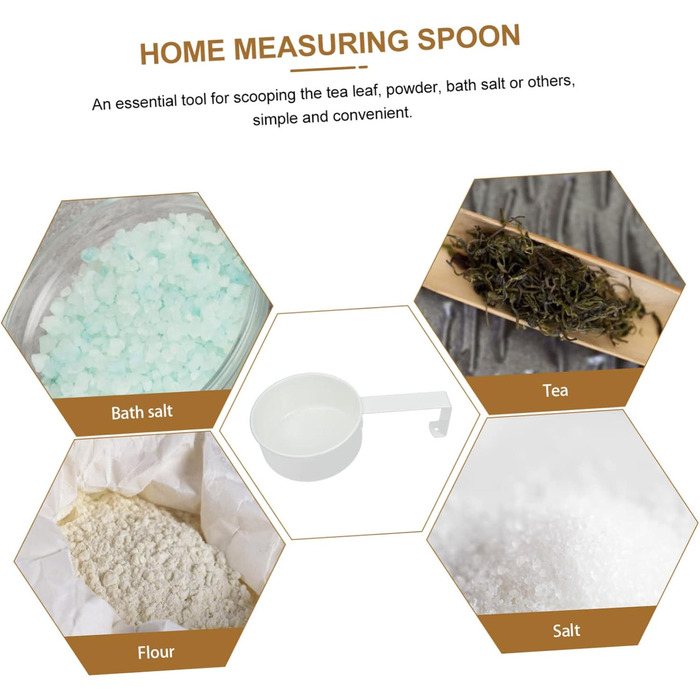 Amosfun 3-Piece Measuring Spoon Set Stainless Steel Kitchen Machine Cooking Utensils Coffee Measuring Ring Sifter Measuring Cup Coffee Teaspoon Spoon For Coffee Powder Stainless Steel White 4 Pieces * 3
