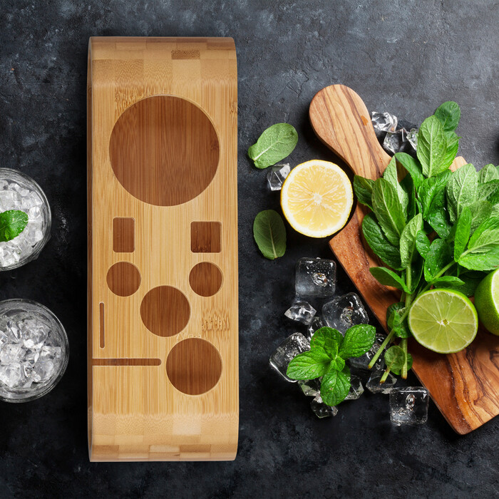 Relaxdays 9-Piece Cocktail Set with Stand