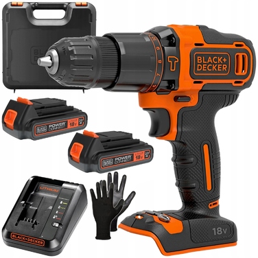 Акумуляторний шурупокрут Black+Decker 18 В BDCHD18K1B2