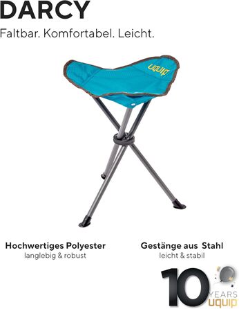 Складаний стільчик Uquip Darcy Boulder: міцний, для кемпінгу, подорожей, вантажопідйомність 100 кг