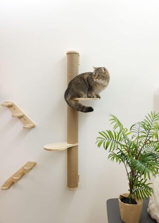 Гамак для котів Kerbl Timber, 38x33,5x16 см, до 6 кг, з м'якого плюшу, для кріплення на стіні, знімний чохол, іграшка для котів, аксесуари для тварин