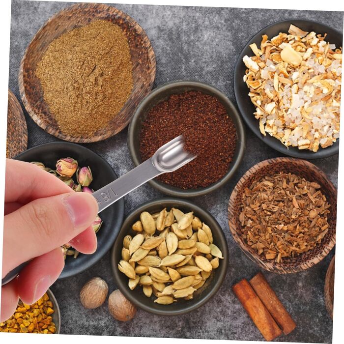3-Piece Spoon Set Espresso Tools Ingredients Measuring Spoons Coffee Tools Liquid Measuring Cup Stainless Steel Measuring Cup Tablespoon Measuring Spoons Professional Tools Stainless Steel