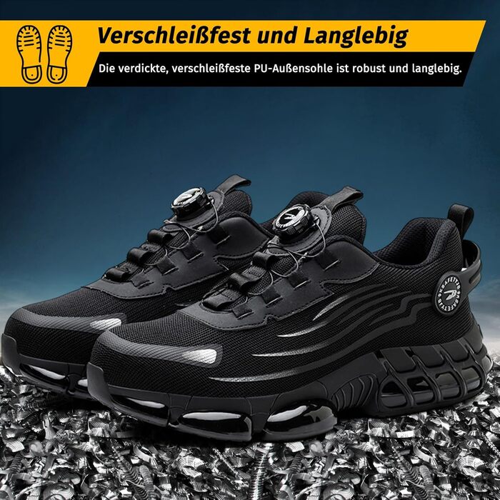 Черевики робочі чоловічі S3 Explorer 3.0. Спортивні, легкі, трендові. Антипрокольні, антиударні. Унісекс (47 EU, B266, чорний)