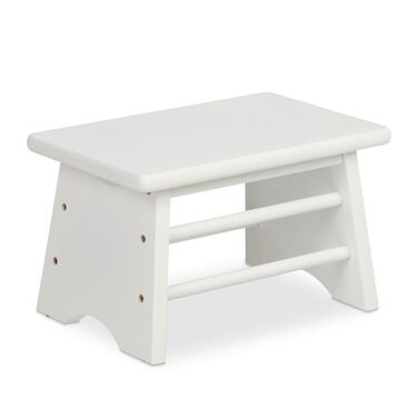 Relaxdays Bamboo Footrest - White