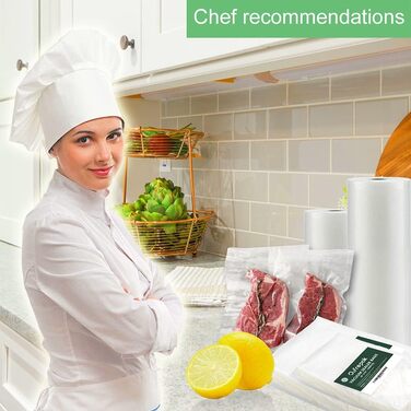 Вакуумні пакети O2frepak для зберігання продуктів, набір 150 шт. (50×15x25 см, 50×20x30 см, 50×28x40 см), BPA-Free, підходять для вакууматорів і термізування Sous Vide