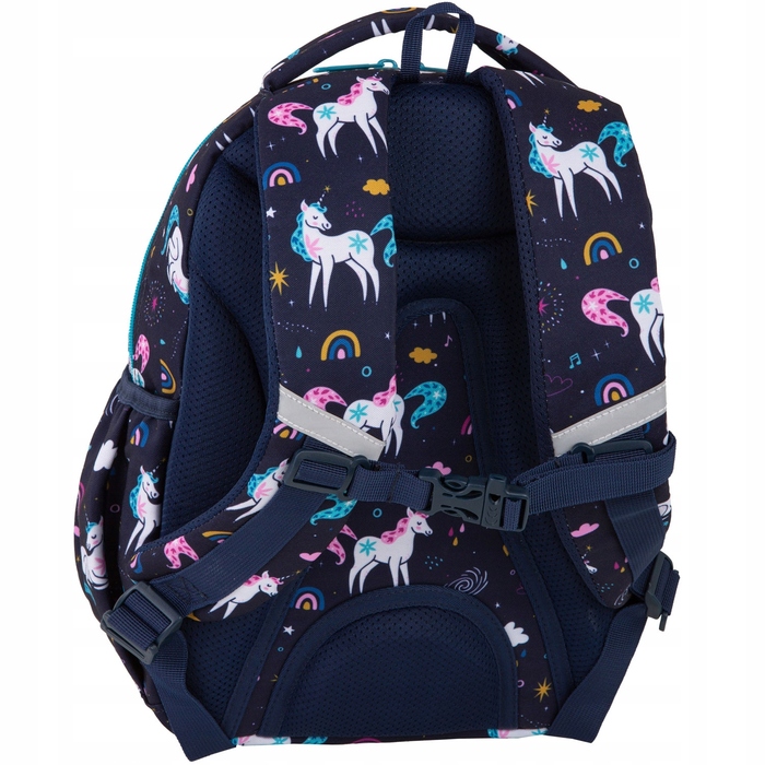Багатовідсіковий шкільний рюкзак CoolPack, синій багатокольоровий, 21 л