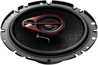 Автомобільна коаксіальна акустика Pioneer TS-R1750S 3-смугова, 250 Вт, 17 см, потужний звук, чорна, 2 динаміки