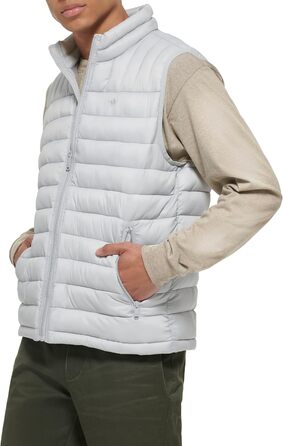 Чоловічий пуховик Docker Classic Ultra Loft Packable з альтернативним пухом (сірий, M)