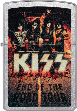 Запальничка Zippo Kiss End of The Road Street Chrome, кишенькова, оригінал