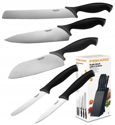 Набір ножів у підставці Fiskars Control, 5 предметів