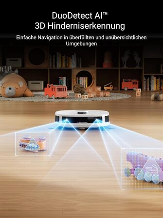 Робот-пилосос Eureka J12 Ultra з функцією миття, самостійне порожнення, прання та сушка, потужність 5000Pa, обертова функція миття, Dual-LiDAR навігація, 3D уникнення перешкод