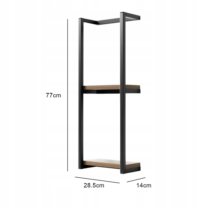 Двоярусний настінний рушникотримач для ванної кімнати, сучасний мінімалізм