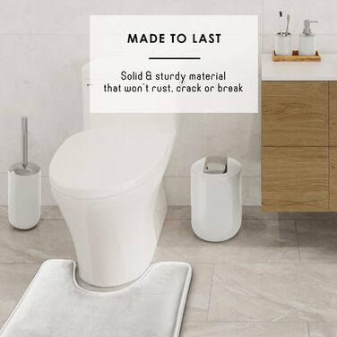 Комплексний набір аксесуарів для ванної кімнати Clara Clark – 25 предметів, салатовий колір, з кріпленням для душу, шторкою, щіткою для унітазу та сміттєвим відром