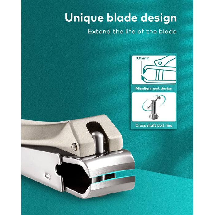 Професійний набір для стрижки нігтів Mr. Green з збирачем для жінок та чоловіків, різних розмірів (2 шт.)