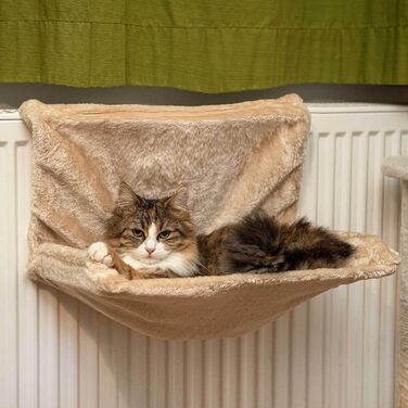 SIDCO Cat Hammock 2 x Heating Pad Hammock Lounger Cozy Bed Radiator Bed 2 Pieces