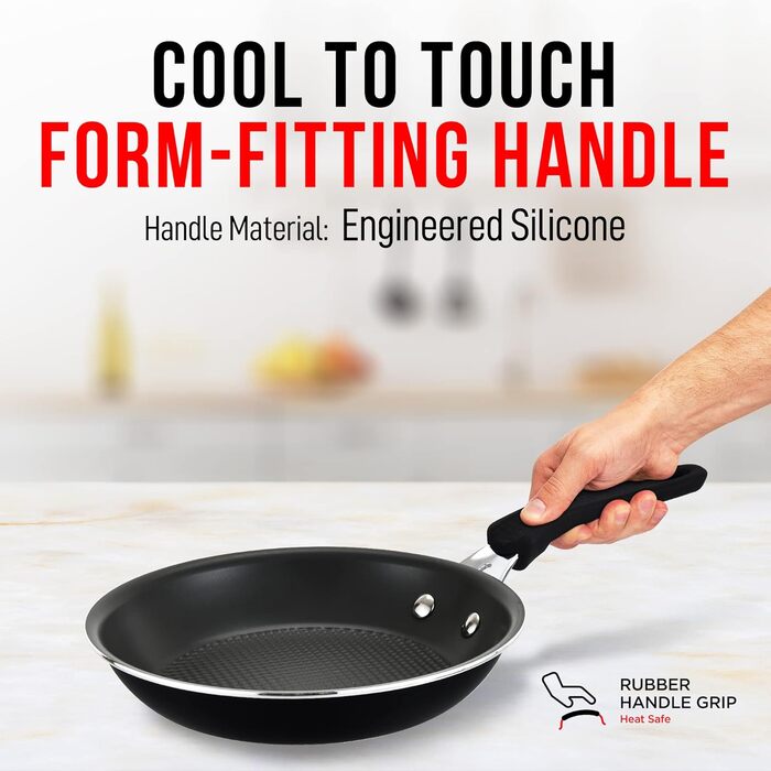 Набір посуду 14 предметів з антипригарним покриттям Cookware Set – каструлі з кришками, сковороди для газових, електричних, керамічних та індукційних плит – чорний колір