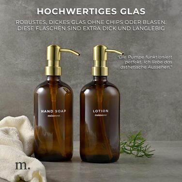 Набір диспенсерів для мила та лосьйону MaisoNovo (2 шт.) з підносом з шиферу – 500 мл, чорний колір