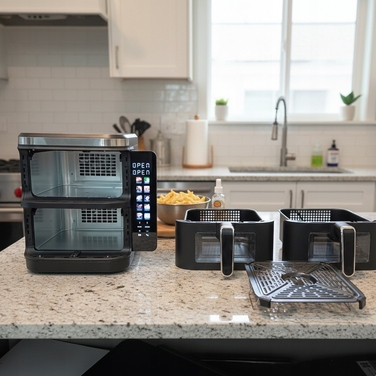 Аерофритюрниця AirDweller Air Fryer з двома чашами, 11 л, 2800 Вт, чорна