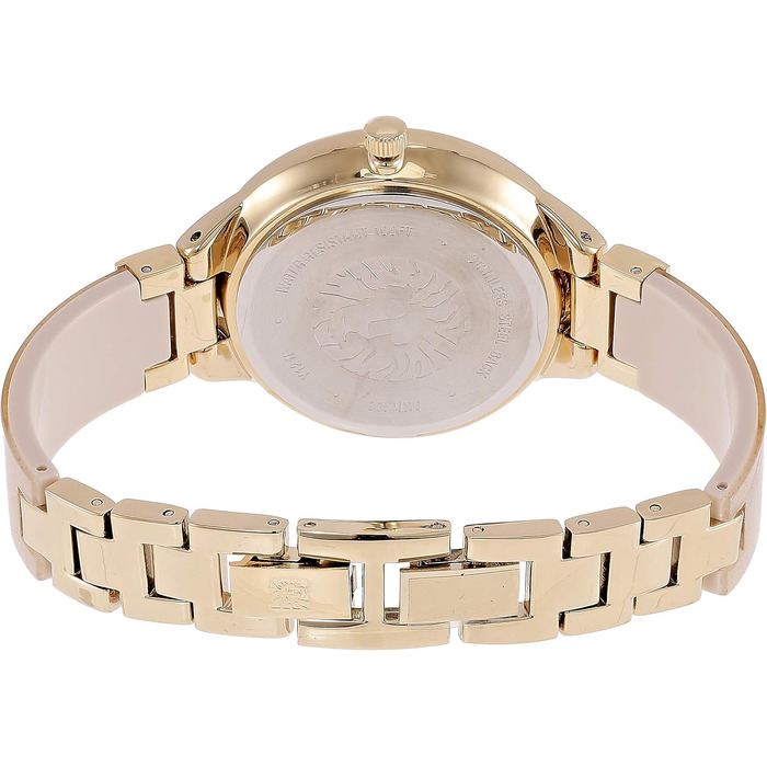 Жіночий годинник-браслет Anne Klein Premium Crystal Accented Resin (Кремовий / Золотий)