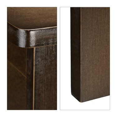 Relaxdays Bathroom Cabinet, Dark Brown, LAMELL