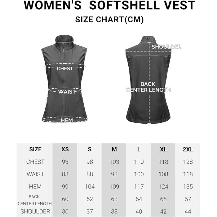 Жіноча софтшеллова жилетка Outdoor Ventures - легка, вітронепроникна, з флісовою підкладкою, для спорту, гольфу та активного відпочинку (4 кишені)