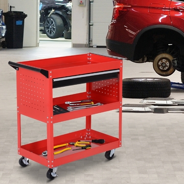 HOMCOM Garden Bench, 60 kg Weight Capacity, Red, Weatherproof & Stable, Ideal for Garden & Patio